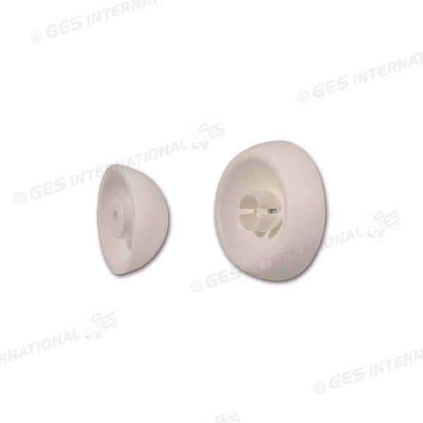 2 Fermaporta in pvc, con gancio per maniglia, bianco - THIRARD