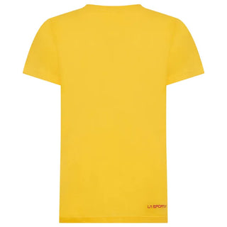 LA SPORTIVA LOGO TEE YELLOW T-SHIRT IN COTONE