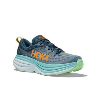 HOKA BONDI 8 WIDE SCARPE VERSIONE PIANTA LARGA AMMORTIZZATE DA CORSA/CAMMINATA SU STRADA - DISPONIBILE IN 2 COLORI