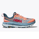 HOKA MAFATE SPEED 4 DONNA SCARPA REATTIVA DA TRAIL RUNNING IN SUOLA VIBRAM MEGAGRIP  - COLORE: Papaya / Real Teal