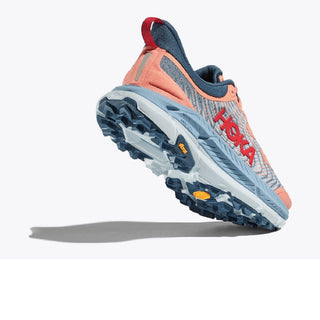 HOKA MAFATE SPEED 4 DONNA SCARPA REATTIVA DA TRAIL RUNNING IN SUOLA VIBRAM MEGAGRIP  - COLORE: Papaya / Real Teal