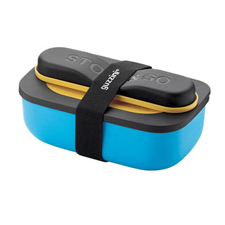 GUZZINI STORE & GO SET LUNCH BOX CON POSATE - Colori assortiti