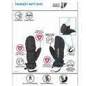 CAMP TEMPEST MITT EVO CALDA MOFFOLA IMBOTTITA CON PALMO RINFORZATO