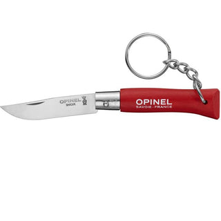OPINEL COLTELLINO N°4 CON LAMA IN ACCIAO INOSSIDABILE 5cm E ANELLO PORTACHIAVI - DISPONIBILE IN 4 COLORI
