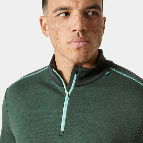 HELLY HANSEN LIFA MERINO MIDWEIGHT HALF ZIP MAGLIA INTIMA UOMO