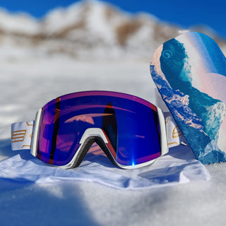 SALICE 105 RWX BIANCO ORO - MASCHERA FOTOCROMATICA SPECCHIATA RWX CAT S1-S3