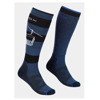 Compra petrol-blue ORTOVOX FREE RIDE LONG SOCKS CALDI CALZETTONI IN LANA MERINO TRASPIRANTI E RINFORZATI - DISPONIBILI IN VARI COLORI STAGIONE 22/23