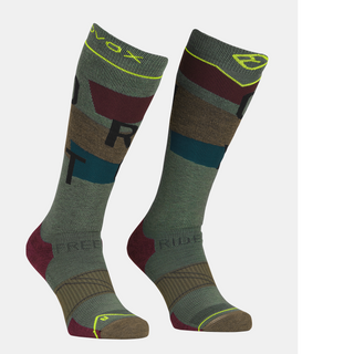 ORTOVOX FREERIDE LONG SOCKS COZY M CALZETTONI TECNICI DA FREERIDE CALDI E PREFORMATI CON MERINO PER IL MASSIMO COMFORT - DISPONIBILE IN 2 COLORI