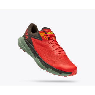 HOKA ZINAL UOMO SCARPA DA TRAIL RUNNING CON SUOLA VIBRAM MEGAGRIP Colore Fiesta/Black Olive