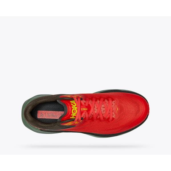 HOKA ZINAL UOMO SCARPA DA TRAIL RUNNING CON SUOLA VIBRAM MEGAGRIP Colore Fiesta/Black Olive
