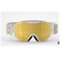 SALICE MASHERA DA SCI 604DAF CON DOPPIO ANTIFOG - COLORE: BIANCO/ORO LENTE AMBRA