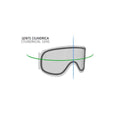 SALICE MASHERA DA SCI 604DAF CON DOPPIO ANTIFOG - COLORE: BIANCO/ORO LENTE AMBRA