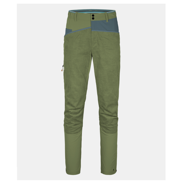 ORTOVOX CASALE PANT PANTALONI UOMO DA ARRAMPICATA IN CANAPA TESSILE E COTONE BIOLOGICO - WILD HERBS