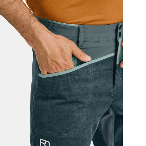 ORTOVOX CASALE PANT PANTALONI UOMO DA ARRAMPICATA IN CANAPA TESSILE E COTONE BIOLOGICO
