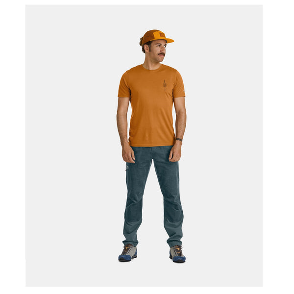 ORTOVOX CASALE PANT PANTALONI UOMO DA ARRAMPICATA IN CANAPA TESSILE E COTONE BIOLOGICO