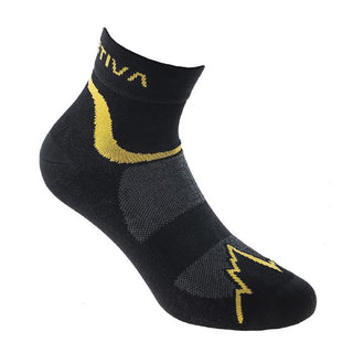 LA SPORTIVA FAST RUNNING SOCKS CALZE LEGGERE E ALTAMENTE TRASPIRANTI DA RUNNING - COLORE: BLACK/YELLOW