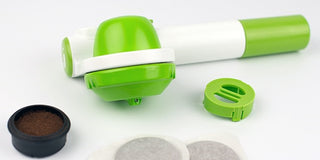 HANDPRESSO POMP POP MACCHINA DA CAFFE' PORTATILE COMPATIBILE CON CIALDE ESE E CAFFE' MACINATO - DISPONIBILE IN 3 COLORI - IN PROMOZIONE!