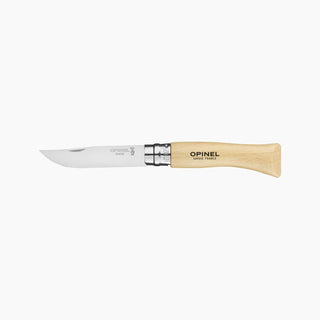 OPINEL COLTELLINO IN ACCIAIO INOX CON MANICO IN LEGNO MISURA N°7