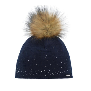 EISBAR TIANA LUX CRYSTAL CAPPELLO MISTO LANA CON FASCIA INTERNA IN PILE E POMPON COLORI ASSORTITI