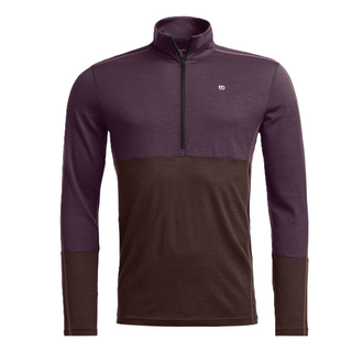 ORTOVOX 185 ROCK'N'WOOL ZIP NECK UOMO MAGLIA INTIMA 100% LANA MERINO CON ZIP