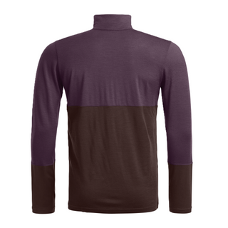 ORTOVOX 185 ROCK'N'WOOL ZIP NECK UOMO MAGLIA INTIMA 100% LANA MERINO CON ZIP