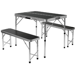 CAMP4 PICKNICK TAVOLO A VALIGIA CON SEDUTE COMPRESE COMODO E FACILE DA TRASPORTARE