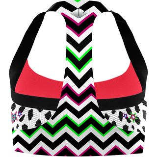 CRAZY BRA LIGHTNING Top sportivo donna Colore Tempest