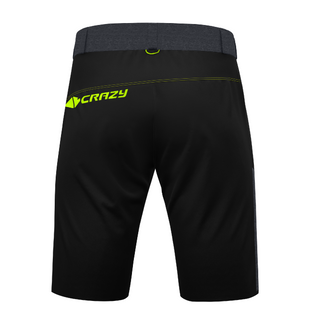 CRAZY SHORT RESOLUTION PANTALONI CORTI UOMO TECNICI E TRASPIRANTI IDEALI PER TREKKING E ESCURSIONISMO - COLORE: LIKEN/BLACK  - NUOVI ARRIVI SS24
