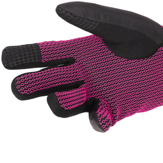 CAMP G AIR LADY GUANTI ANTIVENTO CON IMBOTTITURA PrimaLoft® TRASPIRANTE PER TREKKING E ESCURSIONISMO INVERNALE- NERO/FUCSIA