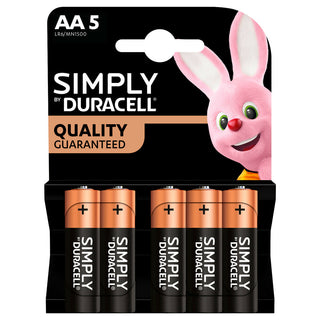 DURACELL SIMPLY STILO AA5 CONFEZIONE DA 5PZ