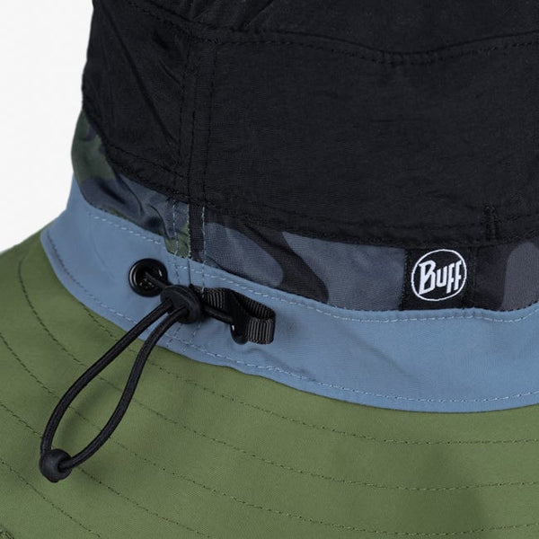 BUFF EXPLORE BOONEY CAPPELLO A FALDA LARGA CON LACCETTO E PROTEZIONE ANTI-UV UPF50 - DISPONIBILE IN VARIE FANTASIE