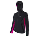 MONTURA FLASH SKY JACKET WOMAN GIACCA ANTIVENTO CON CAPPUCCIO Colore: NERO/INTENSE VIOLET