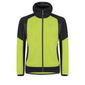 MONTURA PREMIUM WIND HOODY GIACCA TECNICA UOMO SOFTSHELL ANTIVENTO - VERDE LIME/PIOMBO