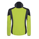 MONTURA PREMIUM WIND HOODY GIACCA TECNICA UOMO SOFTSHELL ANTIVENTO - VERDE LIME/PIOMBO