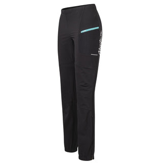 MONTURA SKI STYLE PANTS PANTALONI DONNA SOFTSHELL ANTIVENTO E TRASPIRANTI DA TREKKING/SCI ALPINISMO - NERO/CARE BLUE