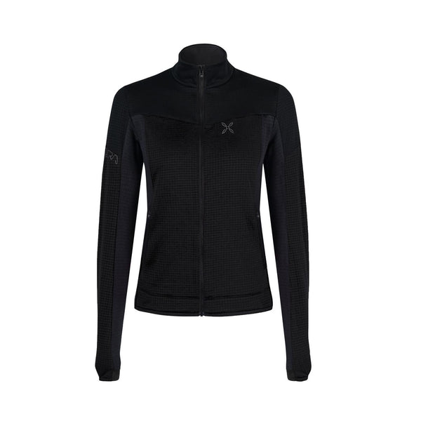 MONTURA STRETCH MIND 2 MAGLIA SECONDO STRATO DA MEZZA STAGIONE TECNICO E TRASPIRANTE - NERO