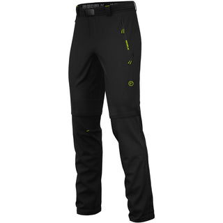 Compra black-lime REDELK ISALO 3 DP COMODO PANTALONE UOMO ZIP-OFF TECNICO,LEGGERO E TRASPIRANTE - DISPONIBILE IN VARI COLORI