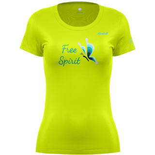 REDELK JUTTA SPIRIT T-SHIRT DONNA TRASPIRANTE MANICHE CORTE Colore Lime