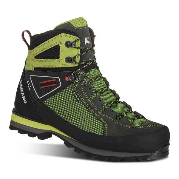KAYLAND CROSS MOUNTAIN GTX SCARPONE SEMIRAMPONABILE IMPERMEABILE UOMO SEMI-RAMPONABILE PER ALPINISMO - COLORE: BLACK/LIME