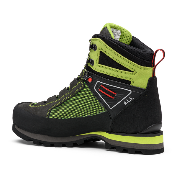 KAYLAND CROSS MOUNTAIN GTX SCARPONE SEMIRAMPONABILE IMPERMEABILE UOMO SEMI-RAMPONABILE PER ALPINISMO - COLORE: BLACK/LIME