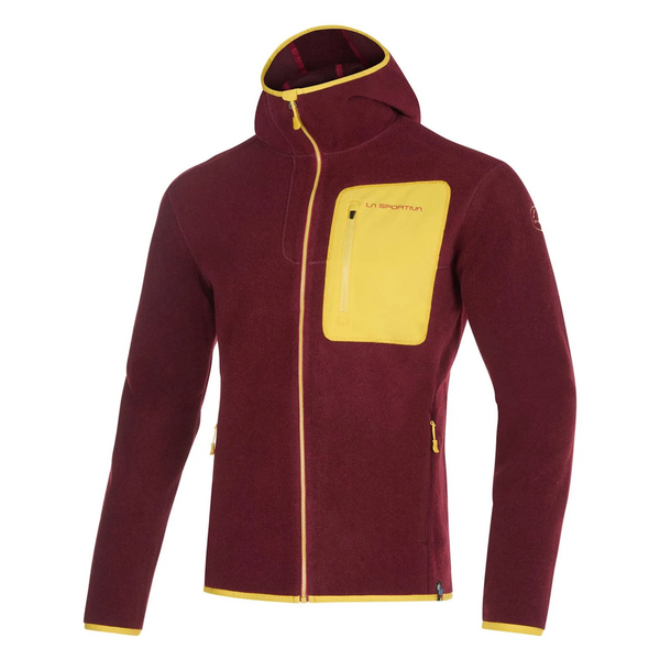 LA SPORTIVA AGON HOODY SECONDO STRATO UOMO TERMICO MISTO LANA DISPONIBILE IN DUE COLORI