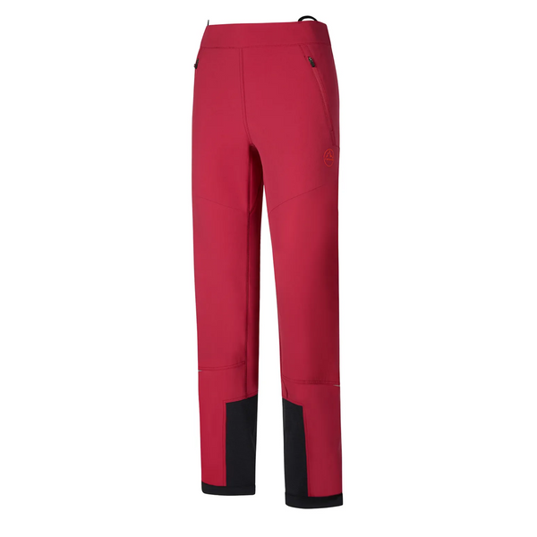 LA SPORTIVA KARMA PANT PANTALONE DONNA INVERNALE ANTIVENTO PER SCI ALPINISMO - COLORE:VELVET/CHERRY TOMATO
