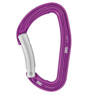 Compra viola PETZL DJINN Moschettone a leva curva robusto per l’arrampicata in falesia - Disponibile in 2 versioni