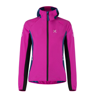 MONTURA FLASH SKY JACKET WOMAN GIACCA ANTIVENTO CON CAPPUCCIO Colore: INTENSE VIOLET/DEEP BLUE