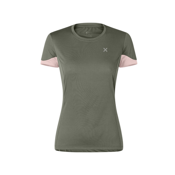 MONTURA JOIN T-SHIRT Donna leggera e traspirante COLORE VERDE SALVIA/LIGHT ROSE