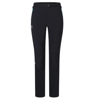 MONTURA ROCKY PANTS WOMAN PANTALONI LUNGHI DONNA LEGGERI E TRASPIRANTI Colore NERO/CARE BLUE