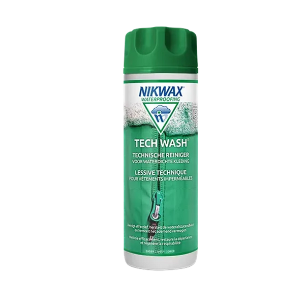 NIKWAX TECH WASH 300ml DETERGENTE TECNICO PER ABBIGLIAMENTO IMPERMEABILE
