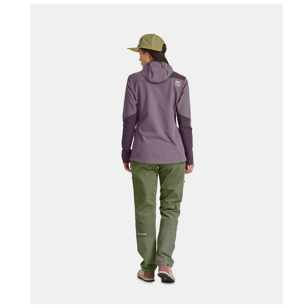 ORTOVOX PALA HOODED JACKET DONNA GIACCA SOFTSHELL CON CAPPUCCIO Colore Wild Berry