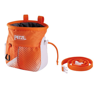 PETZL SAKAPOCHE Sacchetto portamagnesite ergonomico con tasca - NUOVO MODELLO 2024 - DISPONIBILE IN VARI COLORI