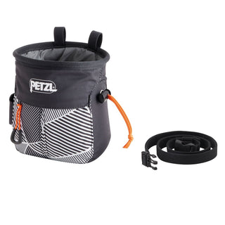 PETZL SAKAPOCHE Sacchetto portamagnesite ergonomico con tasca - NUOVO MODELLO 2024 - DISPONIBILE IN VARI COLORI